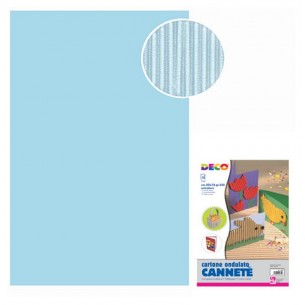 Cannete' - Busta 10 Fogli Cm. 50x70 - Azzurro di Cwr Srl