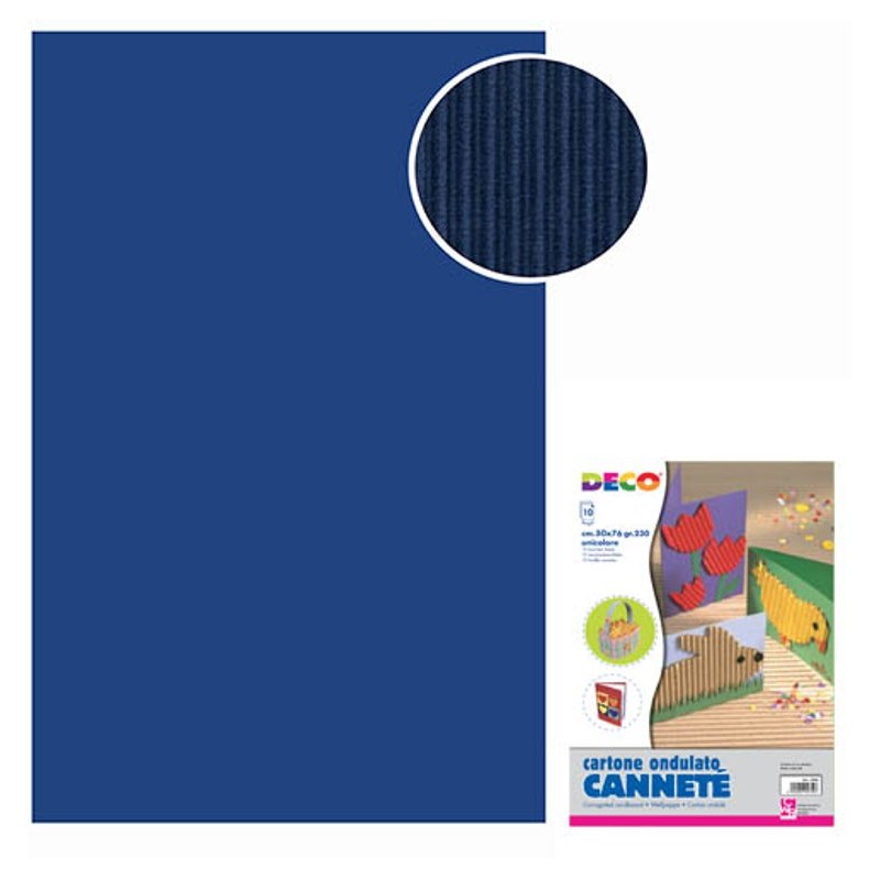 Cannete' - Busta 10 Fogli Cm.50x70 - Blu Scuro di Cwr Srl