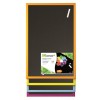Lavagna Nera con Cornice Colori Assortiti - Misura 40x60 - 1 Gesso Incluso di Cwr Srl