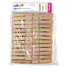 Mollette in Legno Mm.72x10 - Busta 50 Pz. - Col. Naturale di Cwr Srl