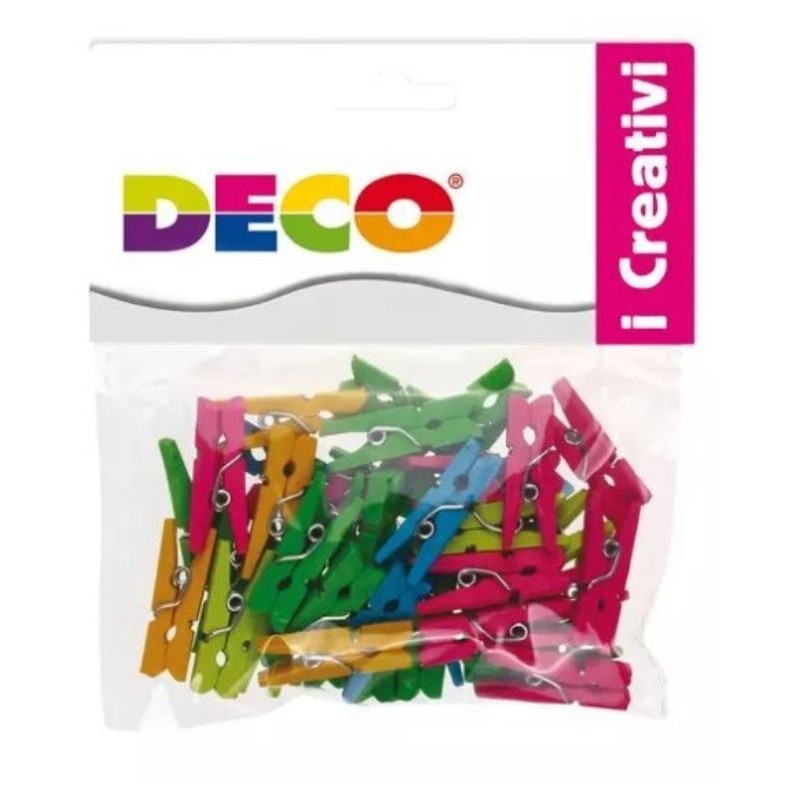 Cf 45 Mollette Legno Mm.25 Colori Neon di Cwr Srl