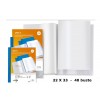 Portalistino a 48 Buste Misura 22 X 30 Cm Dorso Blu con Copertina Personalizzabile di Seirota