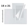 Confezione 25 Buste Atla 100 Foratura Universale in Polipropilene - Opache (Buccia) Misura 15x21cm di Seirota