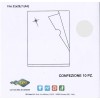 Confezione 10 Cartelline a L Capri Trasparenti Lisce Formato A4 (21 X 29,7 Cm) di Seirota
