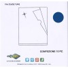 Confezione 10 Cartelline a L Capri Trasparenti Lisce Colore Blu Formato A4 (21 X 29,7 Cm) di Seirota