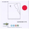 Confezione 10 Cartelline a L Capri Trasparenti Lisce Colore Rosso Formato A4 (21 X 29,7 Cm) di Seirota