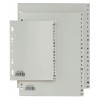 Confezione 20 Separatori/Divisori A4 Rubrica con Lettere A-Z - Colore Grigio di Seirota