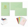 Confezione 10 Biglietti e 10 Buste Dresda Assortite in 6 Colori Formato 9 - Scatola da 24 Confezioni di Saul-Sadoch