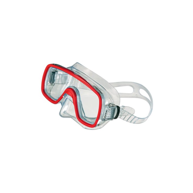 Maschera Domino Md Trasp./Rosso Astuccio di Salvas