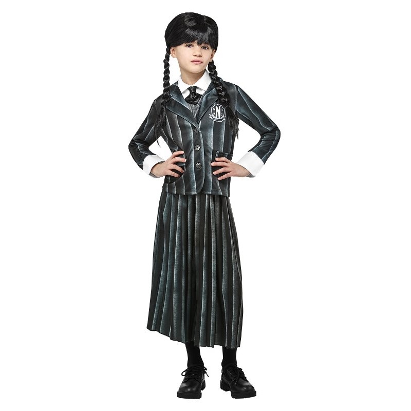 Costume Wednesday (Mercoledi') Divisa Scolastica 7-8 Anni / 122-128cm di Rubie'S Costume Company