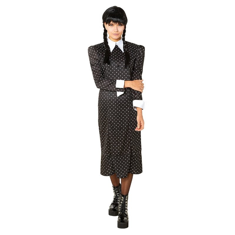 Costume Wednesday (Mercoledi') Vestito Adulto (Taglia L) di Rubie'S Costume Company