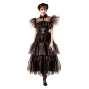 Costume Wednesday (Mercoledi') Rave'N Deluxe Adulto (Taglia M) di Rubie'S Costume Company