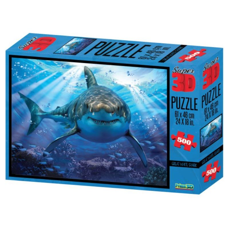 Puzzle 3d H. Robinson Great White Shark di Prime-3d