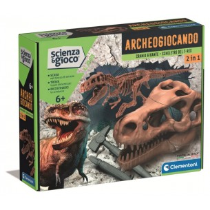 Archeogiocando Dig Kit T-Rex 2in1 di Clem-21 Scien Lab