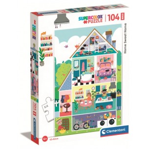 Maxipuzzle 104 Pz Home Sweet Home di Clem-31 Puzzle Maxi 104 Pz