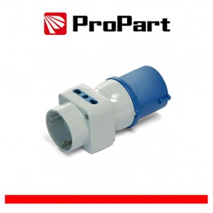 Adattatore Triplo Spina Ind.16a 2p+T 220-250v-Schuk/Bip Ip44 di Life
