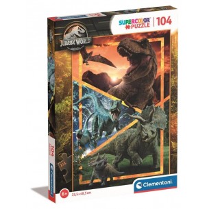 Puzzle 104 Pz Super Jurassic World di Clem-41 Puzzle 104 Pz
