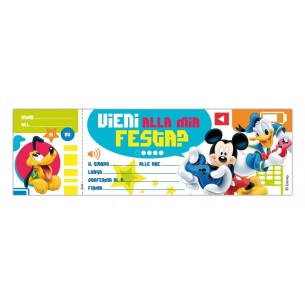 Blocchetto 10 Inviti Disney Unisex - Confezione da 10 Pezzi di Saul-Sadoch