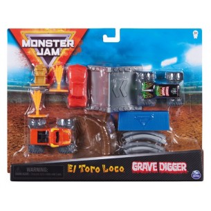 Monster Jam Playset Stunt in Scala 1:70 di Spin-Master