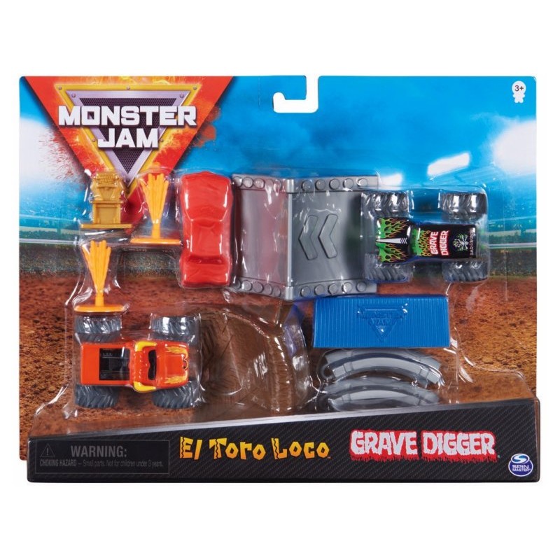 Monster Jam Playset Stunt in Scala 1:70 di Spin-Master