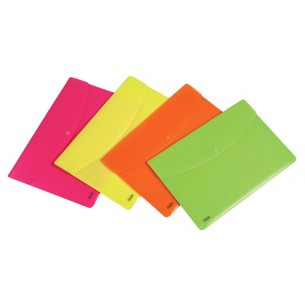 Busta con Bottone Snap Favorit-Neon A4 Polipropilene Liscio Ass di Hamelin Canson