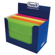 Busta con Bottone Snap Favorit-Neon A4 Polipropilene Liscio Ass di Hamelin Canson
