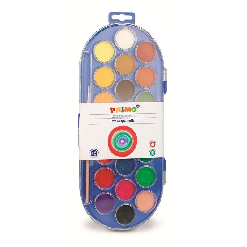 22 Pastiglie Acquerello in Scatola di Plastica di Morocolor