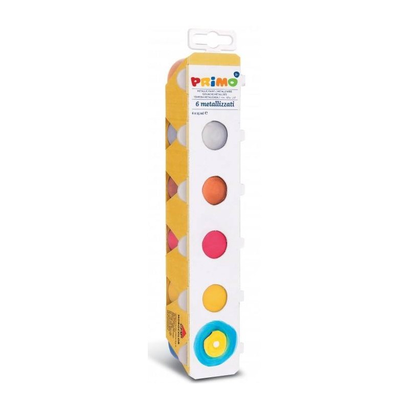 Serie di 6 Colori Metallizzati in Vasetti da 25ml di Morocolor