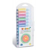 12 Colori a Tempera Tubetti Alluminio da 12ml in Scatola Polipropilene. 4 Fluo + 8 Metal. di Morocolor