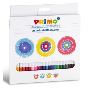Blister 24 Pastelli a Matita Minabella Diametro 3,8mm - Colori Assortiti di Morocolor
