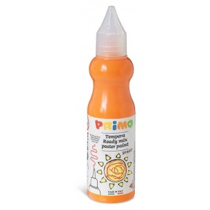 Tempera Brillante Pronta All'Uso in Bottiglia da 50ml con Beccuccio Erogatore, Colore 250 Arancione di Morocolor