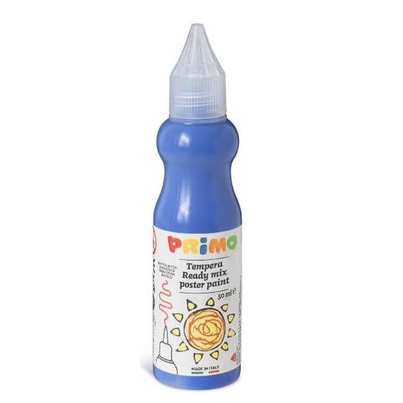 Tempera Brillante Pronta All'Uso in Bottiglia da 50ml con Beccuccio Erogatore, Colore 560 Blu Oltremare di Morocolor
