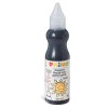 Tempera Brillante Pronta All'Uso in Bottiglia da 50ml con Beccuccio Erogatore, Colore 800 Nero di Morocolor