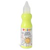 Tempera Brillante Pronta All'Uso in Bottiglia da 50ml con Beccuccio Erogatore, Colore Giallo Fluo 210f di Morocolor