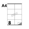 Etichette Adesive Markin 105x72 Mm, 8 Etichette / Foglio, 100 Fogli - X210c502 di Kohinoor