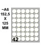 Conf. 10 Buste da 10 Fogli A6 152,5x125 Mm Etichette Markin Permanenti Diam. 18mm di Kohinoor