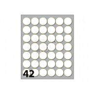 Conf. 10 Buste da 10 Fogli A6 152,5x125 Mm Etichette Markin Permanenti Diam. 18mm di Kohinoor
