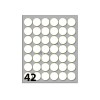 Conf. 10 Buste da 10 Fogli A6 152,5x125 Mm Etichette Markin Permanenti Diam. 18mm di Kohinoor