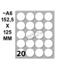 Conf. 10 Buste da 10 Fogli A6 152,5x125 Mm Etichette Markin Permanenti Diam. 27mm di Kohinoor