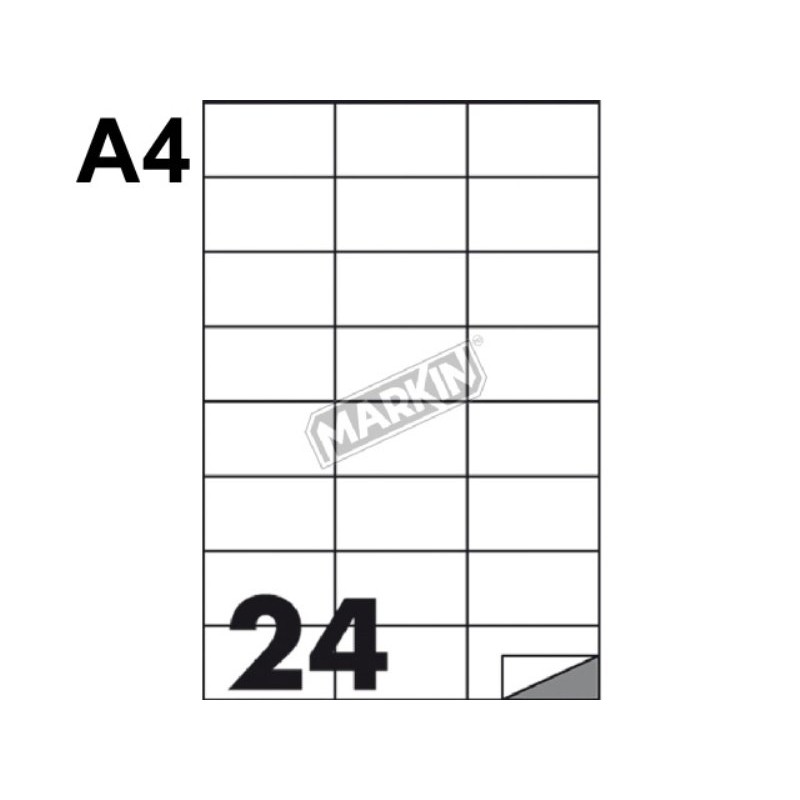 3.000 Etichette Impostate 70 X 50, Adesivo Universale Di 8 Mm DIN A4-200 Fogli - Foto 2