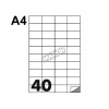 Etichette Adesive Markin 52,5x29,7 Mm, 40 Etichette / Foglio, 100 Fogli - X210c513 di Kohinoor