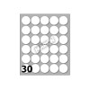 Conf. 10 Buste da 10 Fogli A6 152,5x125 Mm Etichette Markin Permanenti Diam. 22mm di Kohinoor