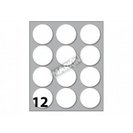 Conf. 10 Buste da 10 Fogli A6 152,5x125 Mm Etichette Markin Permanenti Diam. 34mm di Kohinoor