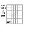 Conf. 10 Buste da 10 Fogli A6 152,5x125 Mm Etichette Markin Permanenti 19x14mm di Kohinoor