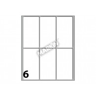 Conf. 10 Buste da 10 Fogli A6 152,5x125 Mm Etichette Markin Permanenti 73x37mm di Kohinoor