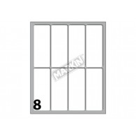 Conf. 10 Buste da 10 Fogli A6 152,5x125 Mm Etichette Markin Permanenti 70x27mm di Kohinoor
