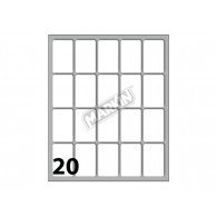Conf. 10 Buste da 10 Fogli A6 Etichette Permanenti 34x21mm di Kohinoor