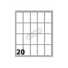 Conf. 10 Buste da 10 Fogli A6 Etichette Permanenti 34x21mm di Kohinoor