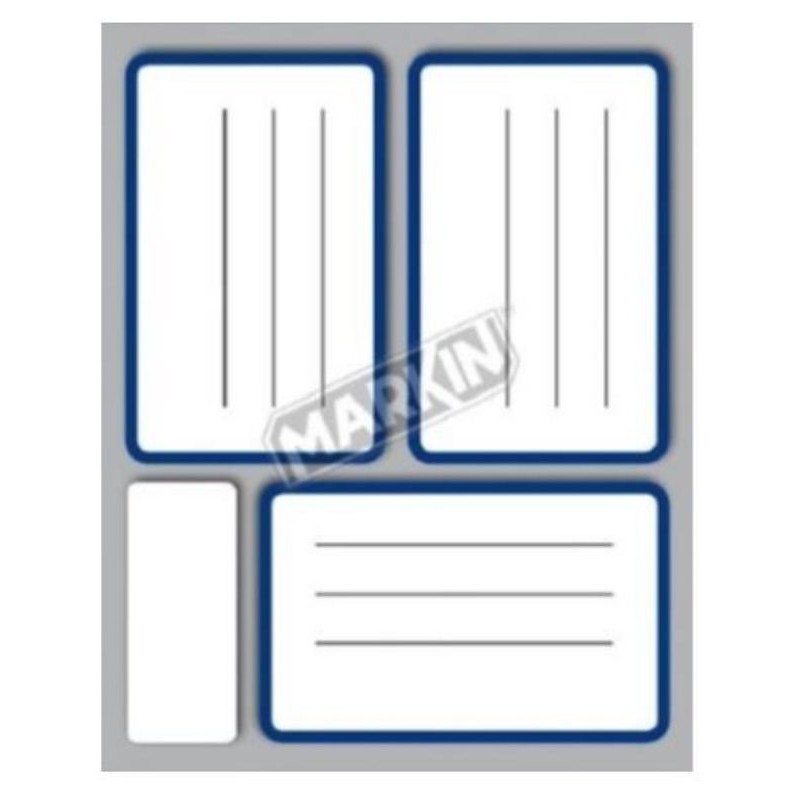 Confezione 10 Blister da 10 Fogli Etichette 83x53 Rigate di Kohinoor