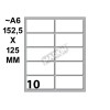 Conf. 10 Buste da 10 Fogli A6 Etichette Permanenti 56x26mm di Kohinoor